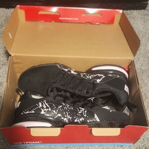 Women's Black and White Sneakers